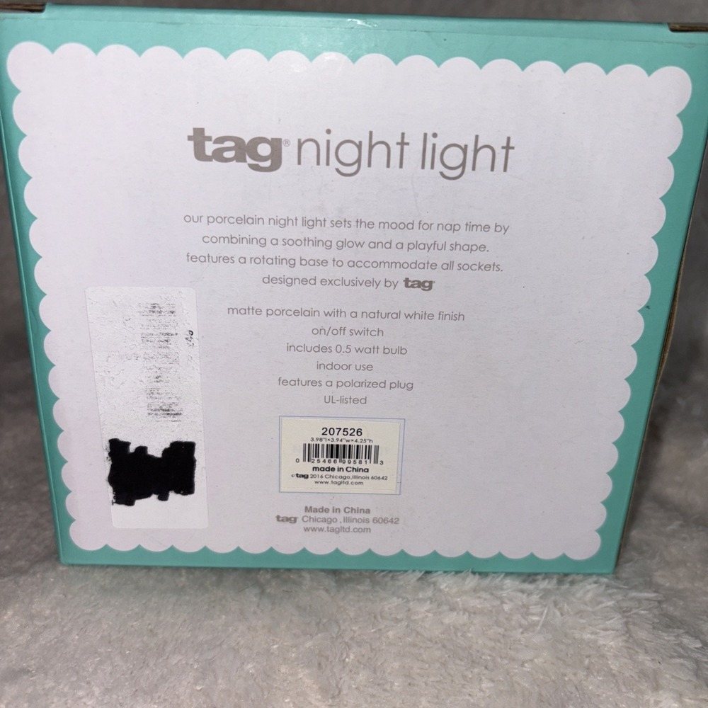 Tag‎ Night Light Baby Toddler Room Cute Bear LED Energy Efficient NIB - Picture 4 of 6